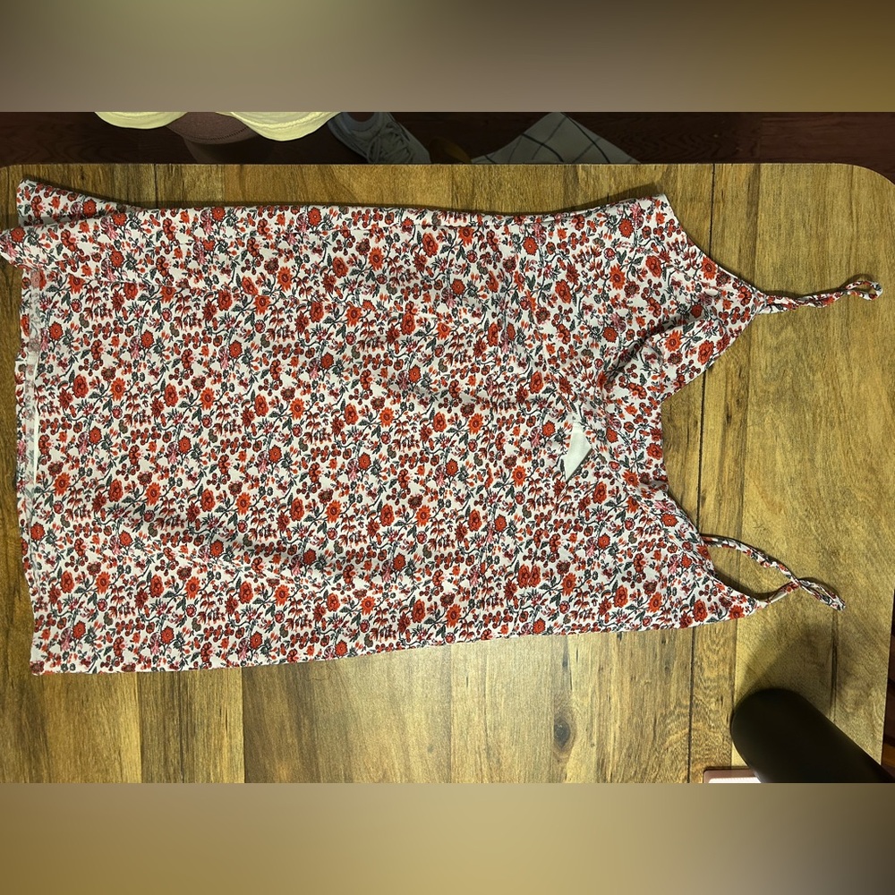 Abercrombie & Fitch Red and White Floral Dress - Picture 2 of 3